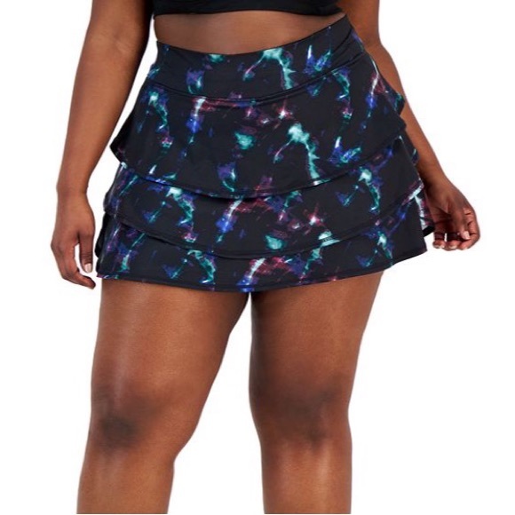 ID Ideology Plus Size Printed Celestial Sky Flouncy Skort, Size 3X New w/Tag - Picture 8 of 8
